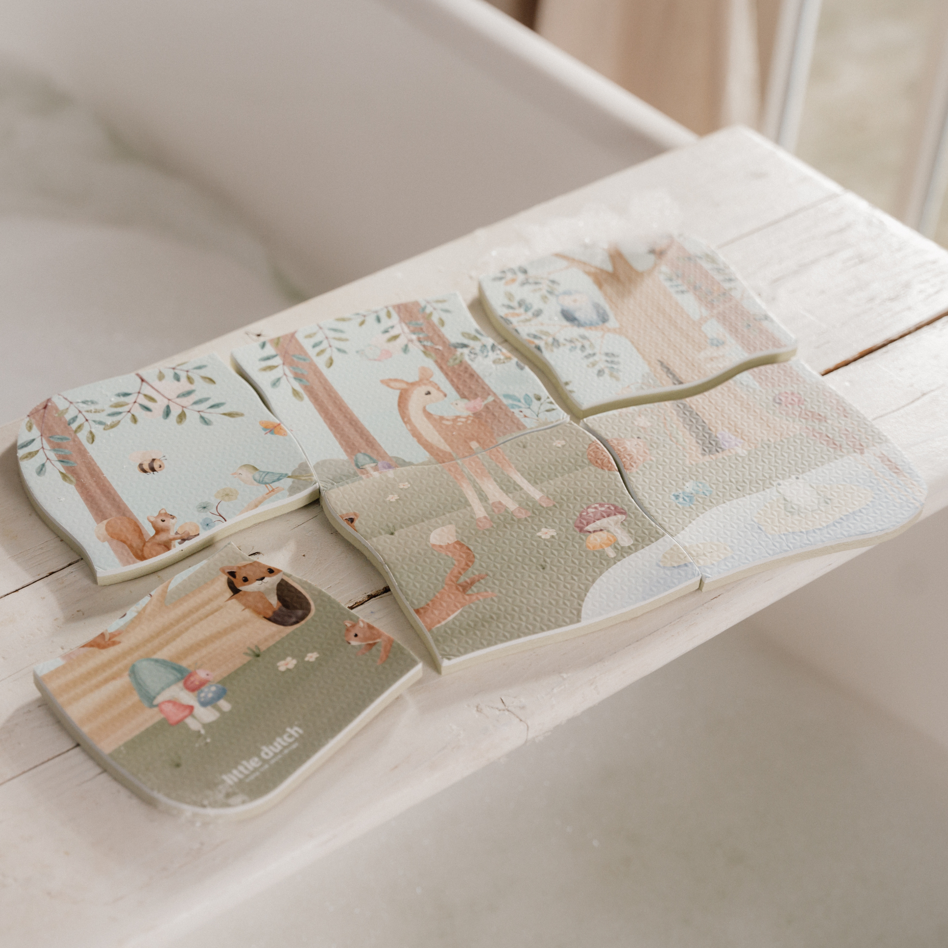 Little Dutch Bath Foam Puzzle – Forest Friends