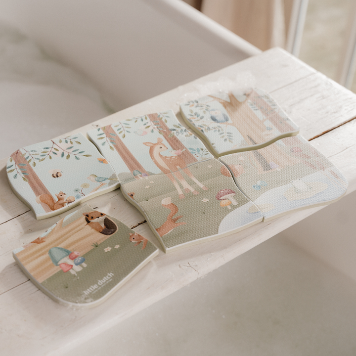 Little Dutch Bath Foam Puzzle – Forest Friends