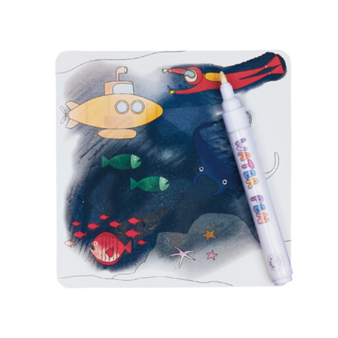 Floss &amp; Rock Magic Colour Changing Water Cards – Deep Sea