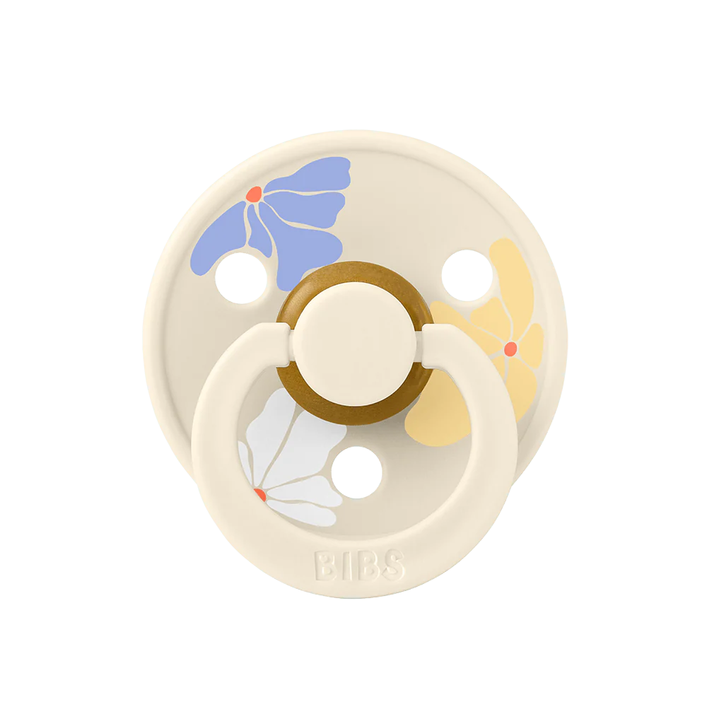 BIBS Studio Colour Morning Bloom Pacifier Dummy – Ivory