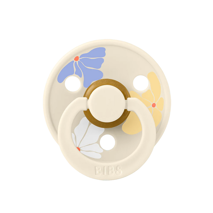 BIBS Studio Colour Morning Bloom Pacifier Dummy – Ivory
