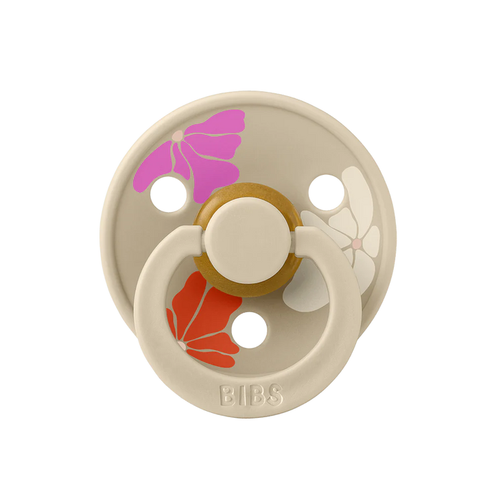 BIBS Studio Colour Morning Bloom Pacifier Dummy – Vanilla