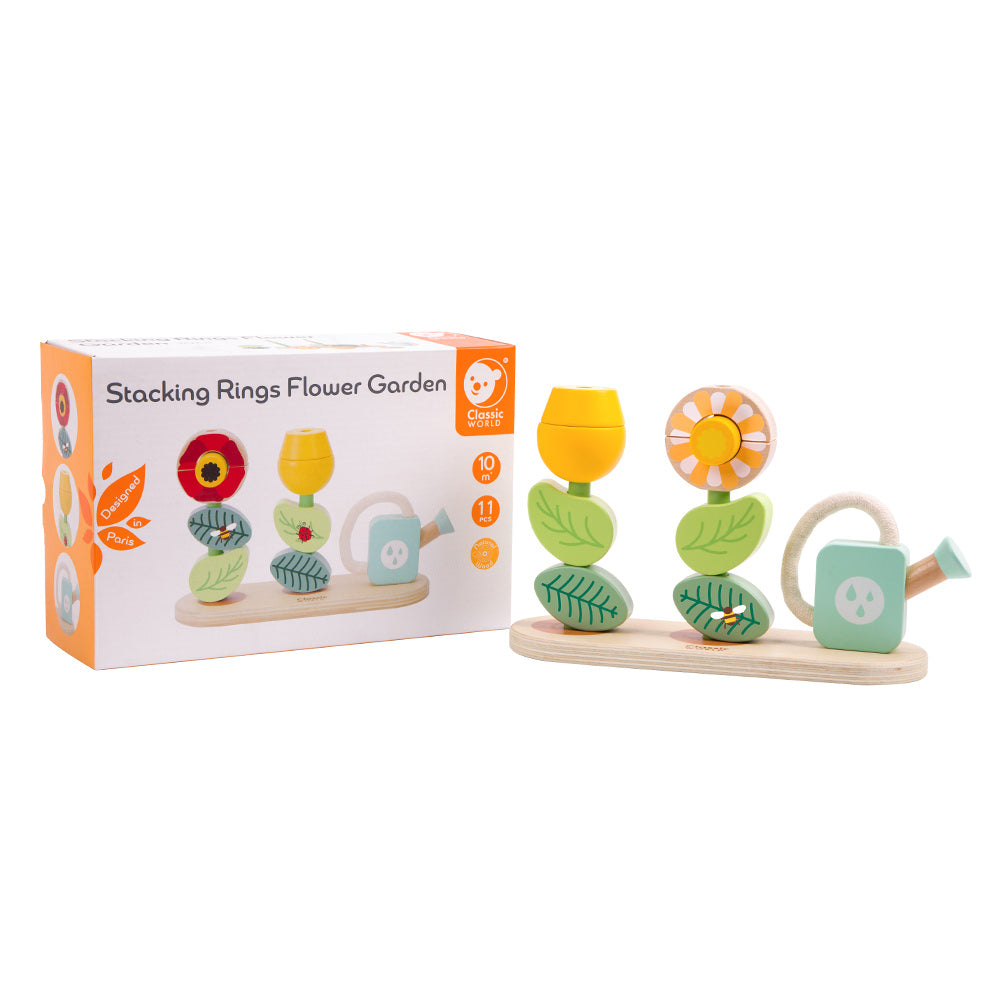 Classic World Stacking Rings Flower Garden