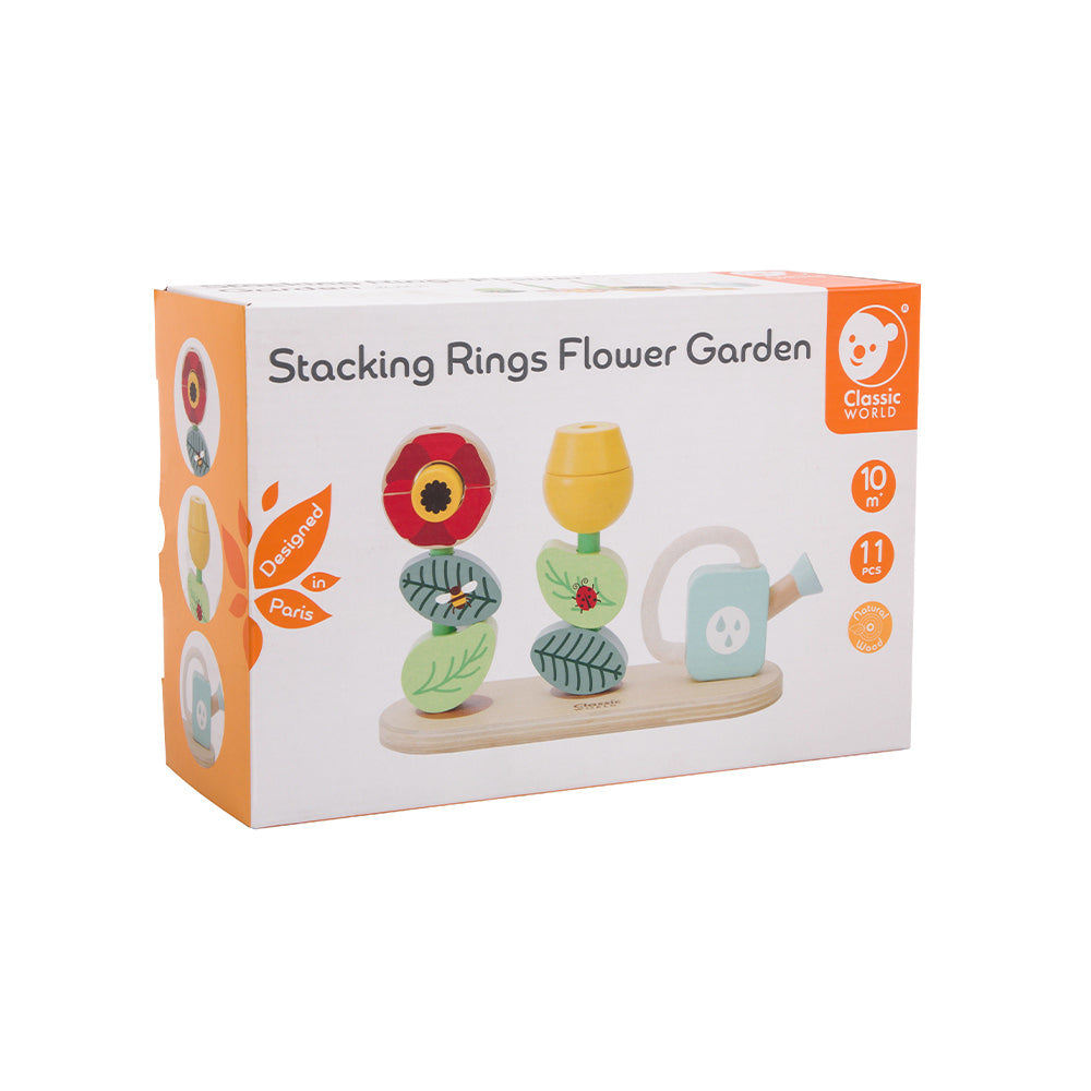 Classic World Stacking Rings Flower Garden