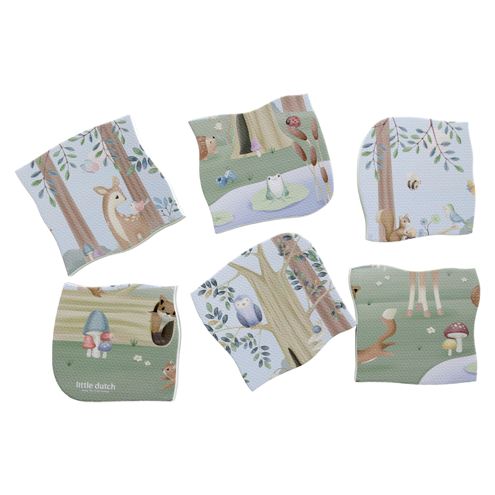 Little Dutch Bath Foam Puzzle – Forest Friends