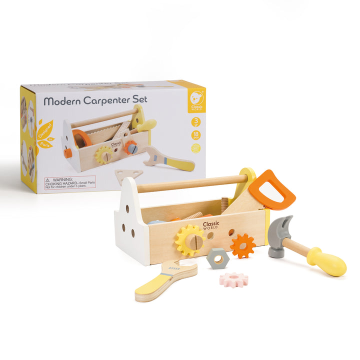 Classic World Wooden Modern Carpenter Set