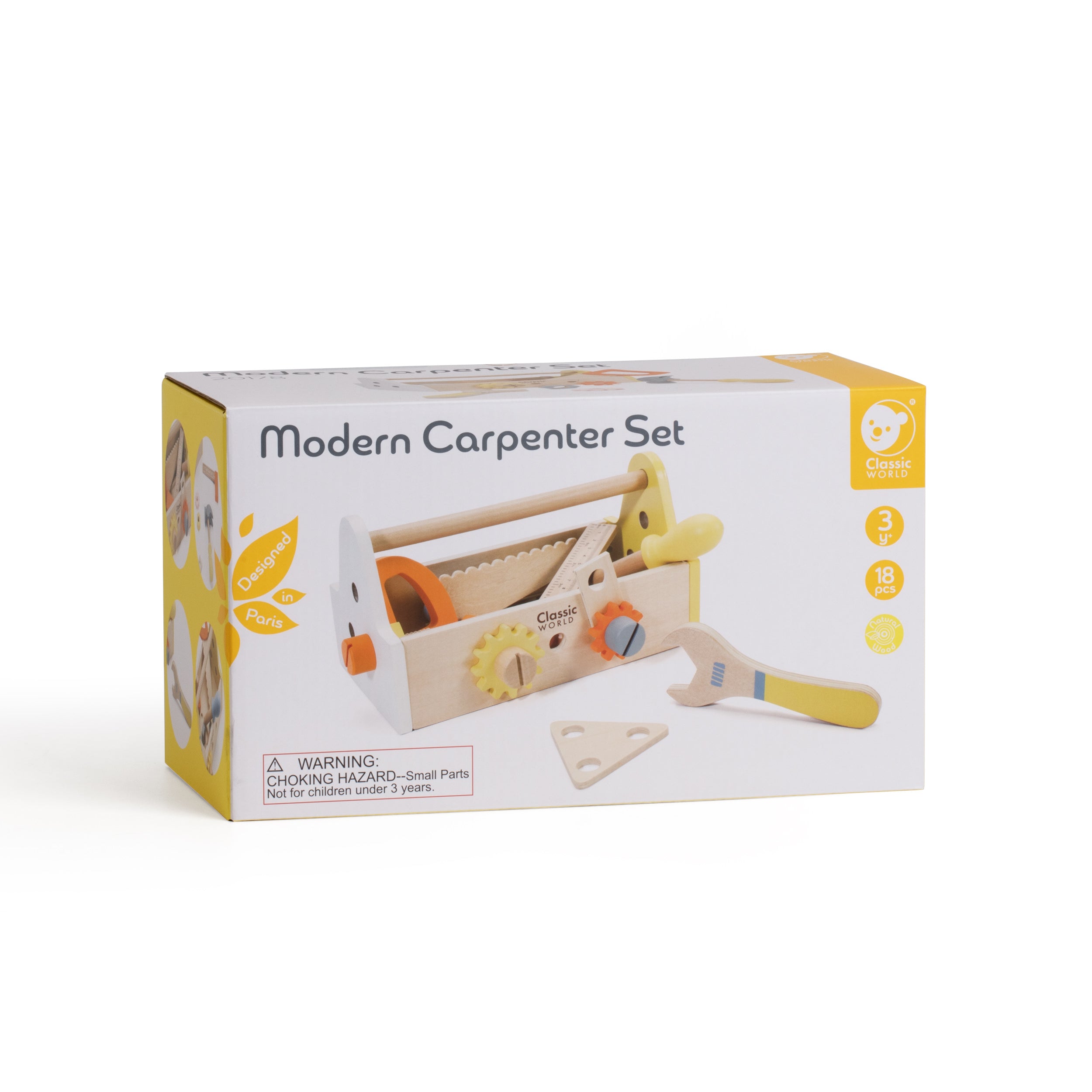 Classic World Wooden Modern Carpenter Set