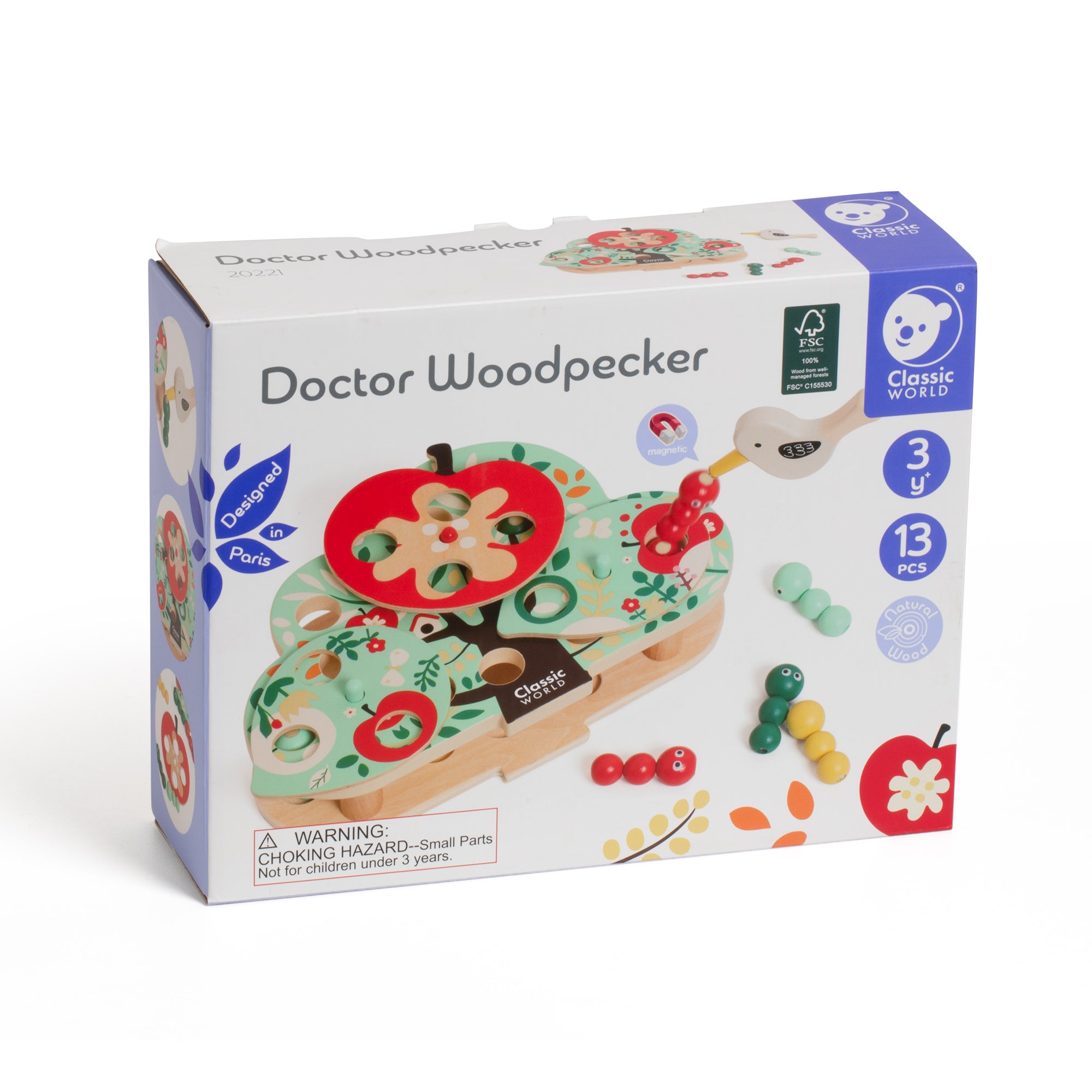 Classic World Wooden Doctor Woodpecker