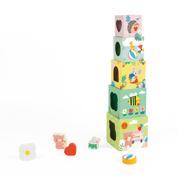 Classic World Forest Stacking Cubes