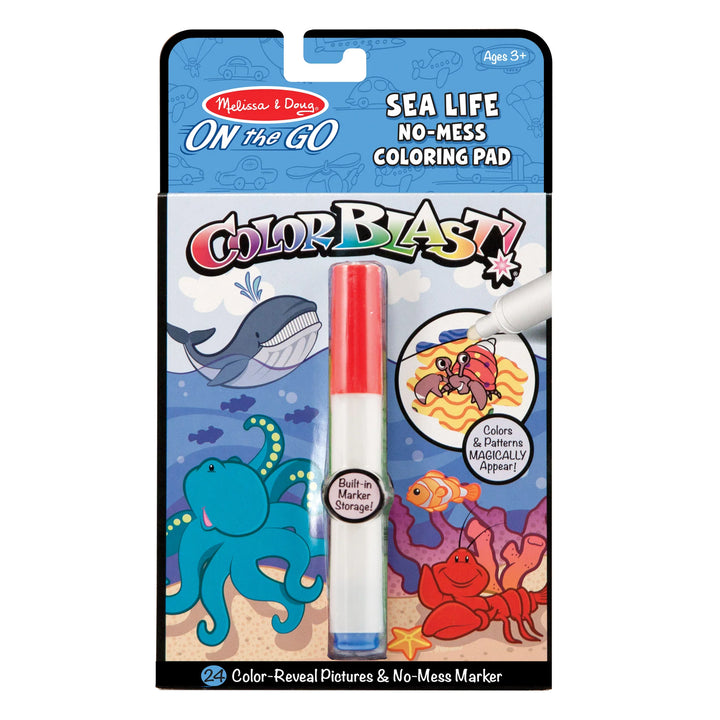 Melissa &amp; Doug On the Go™ ColorBlast Color Reveal Pad – Sealife