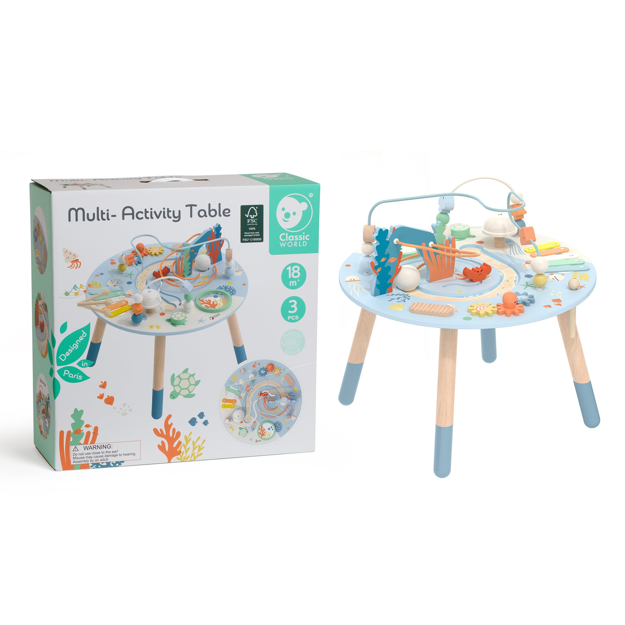 Classic World Multi-Activity Table – Ocean