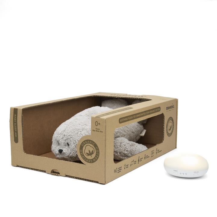Moonie® Organic Humming Seal with Lamp – Grey