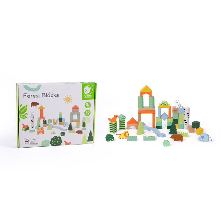 Classic World Forest Building Blocks (50 Piece)