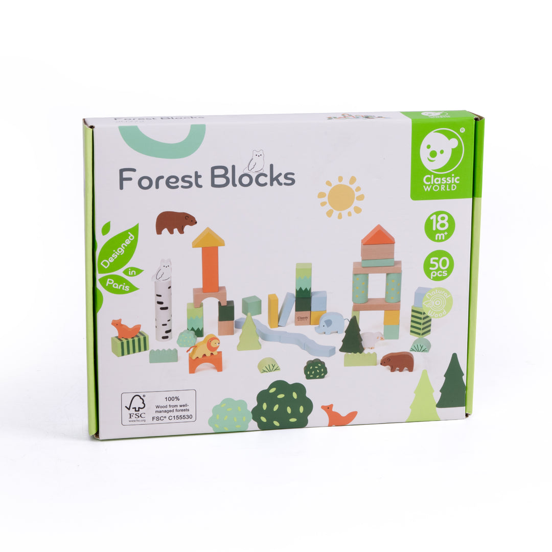 Classic World Forest Building Blocks (50 Piece)