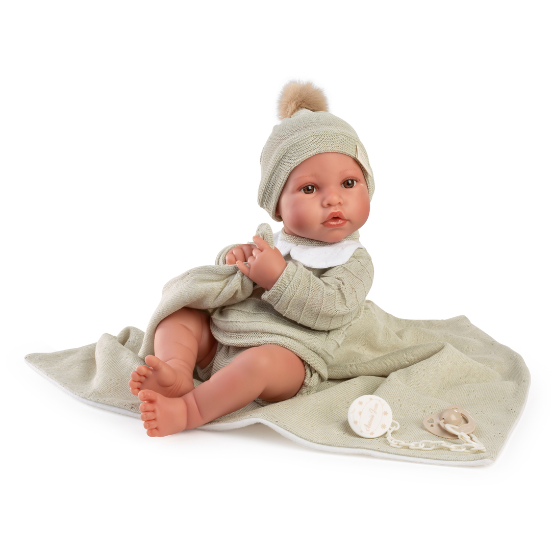 Antonio Juan Newborn Doll with Blanket – Erik