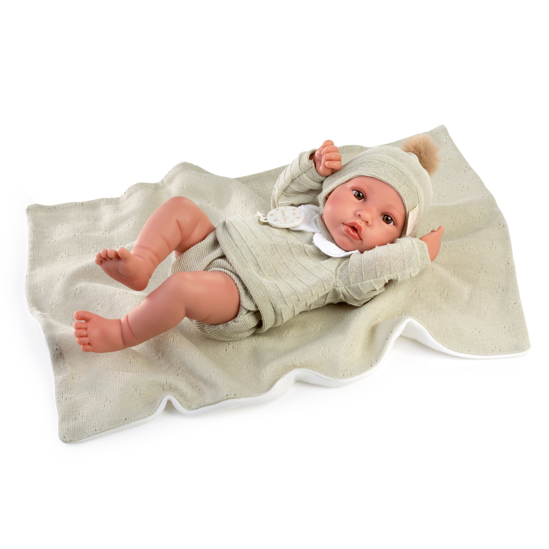 Antonio Juan Newborn Doll with Blanket – Erik