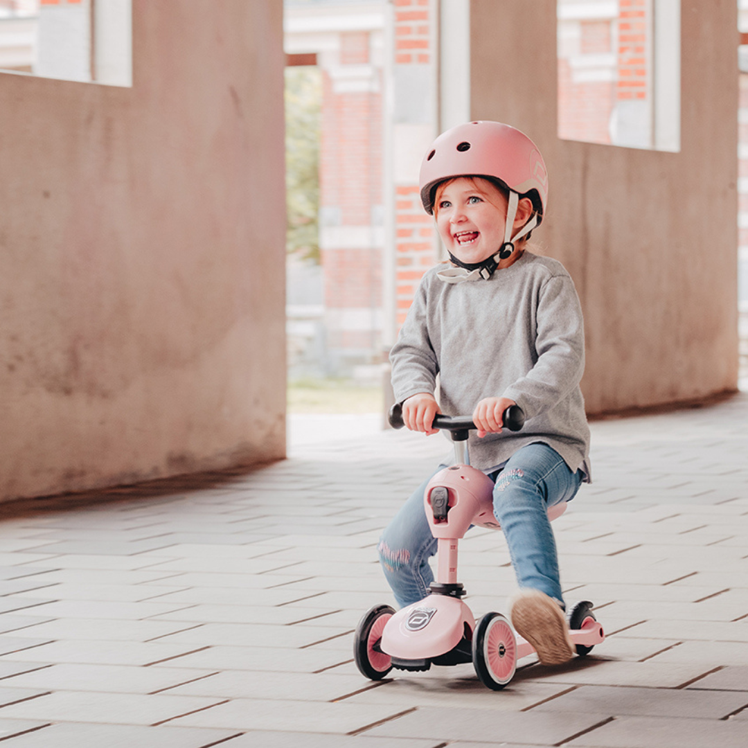 Scoot And Ride 2-in-1 Balance Bike & Scooter Highwaykick 1 – Rose