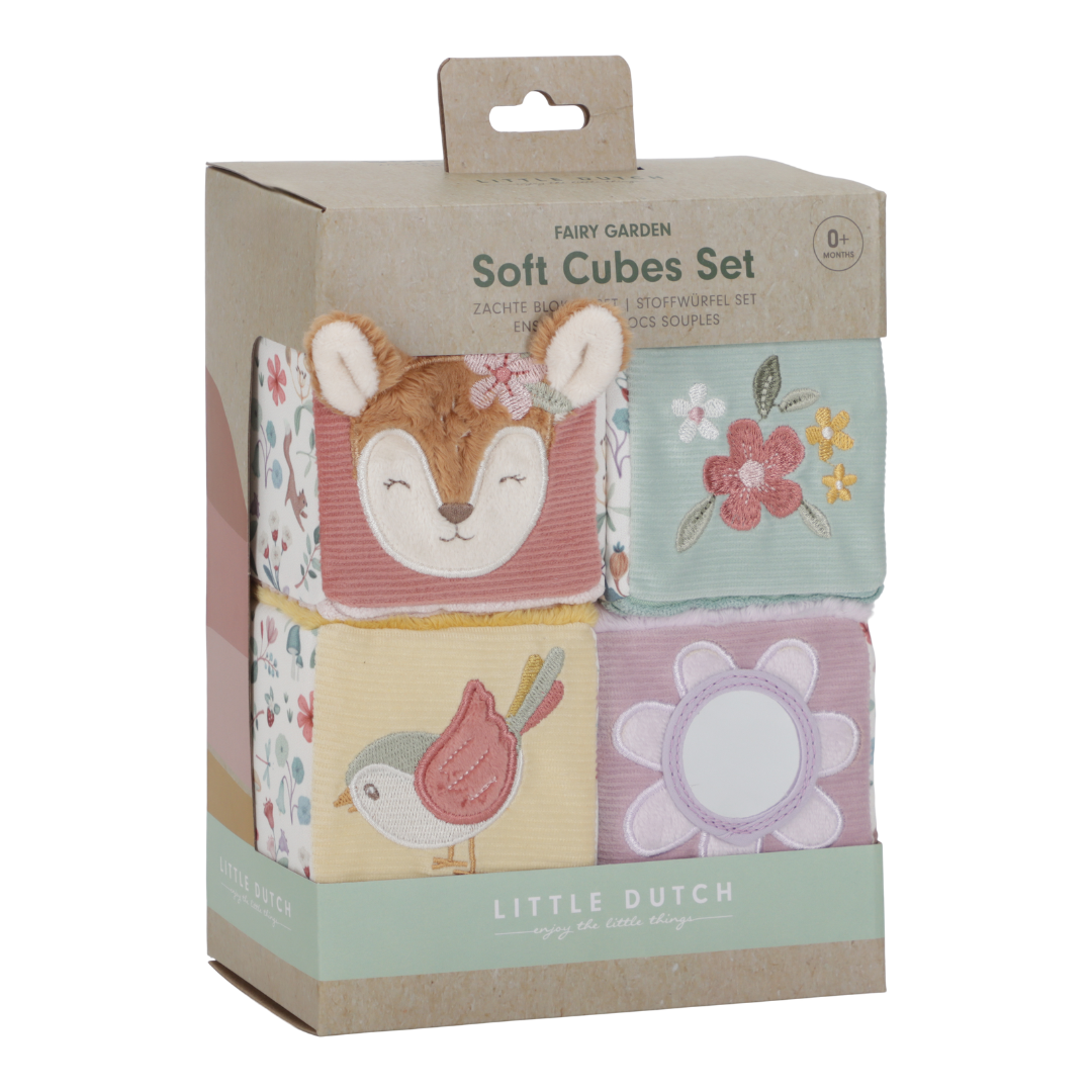 Little Dutch Soft Cubes – Fairy Garden (Set of 4)