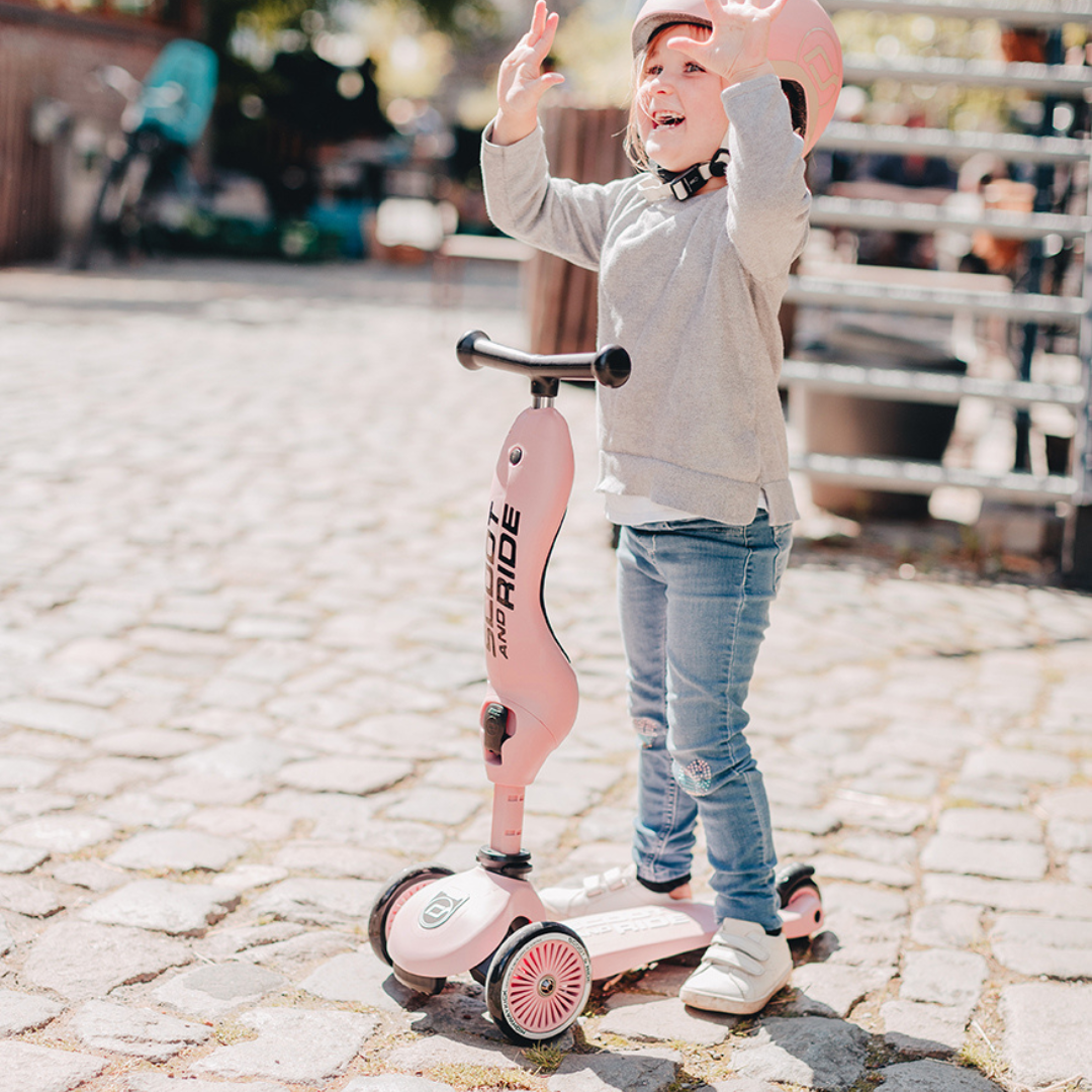 Scoot And Ride 2-in-1 Balance Bike &amp; Scooter Highwaykick 1 – Rose