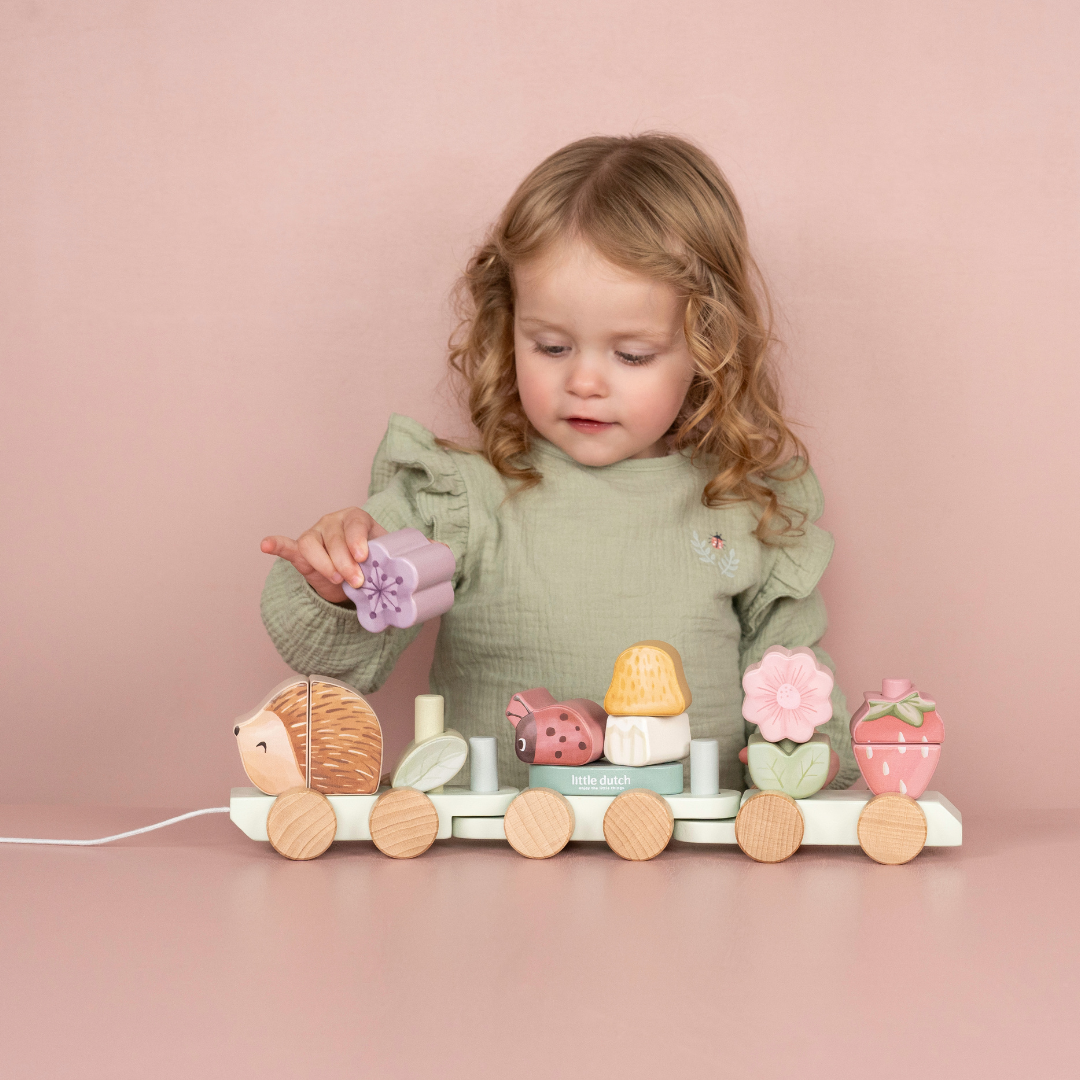 Little Dutch Hedgehog Stacking Train – Fairy Garden