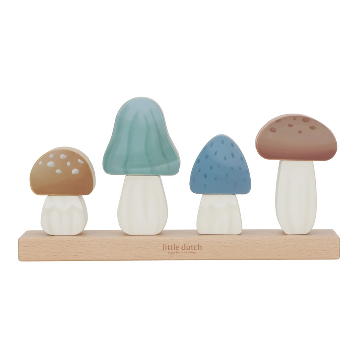Little Dutch Mushrooms Stacking Puzzle – Forest Friends