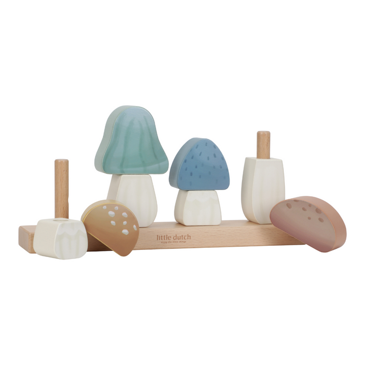 Little Dutch Mushrooms Stacking Puzzle – Forest Friends