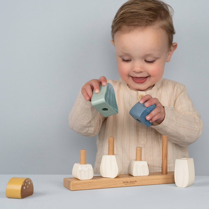 Little Dutch Mushrooms Stacking Puzzle – Forest Friends