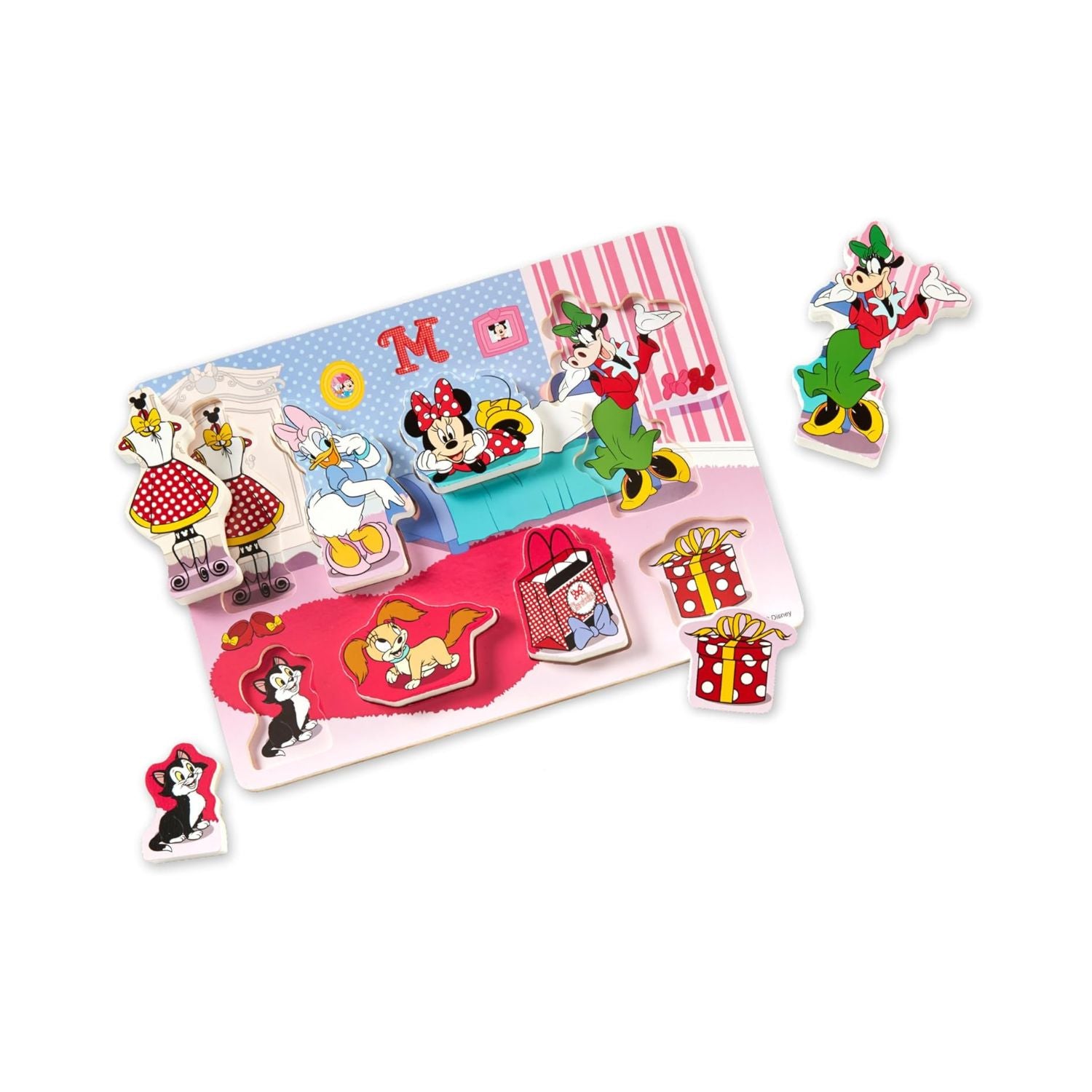 Melissa & Doug Disney Minnie Mouse Wooden Chunky Puzzle – 8 Pieces