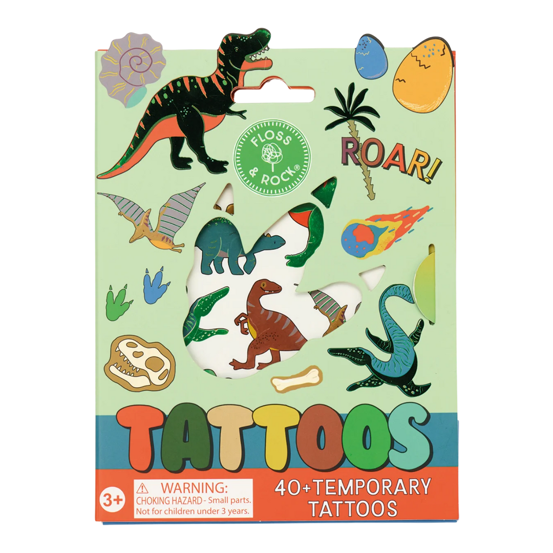 Floss &amp; Rock Temporary Tattoos – Dinosaur