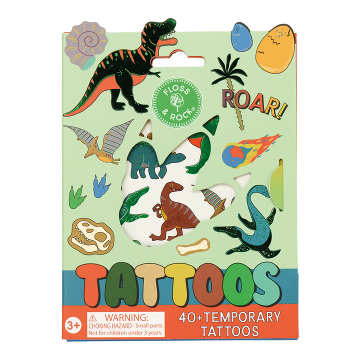 Floss &amp; Rock Temporary Tattoos – Dinosaur