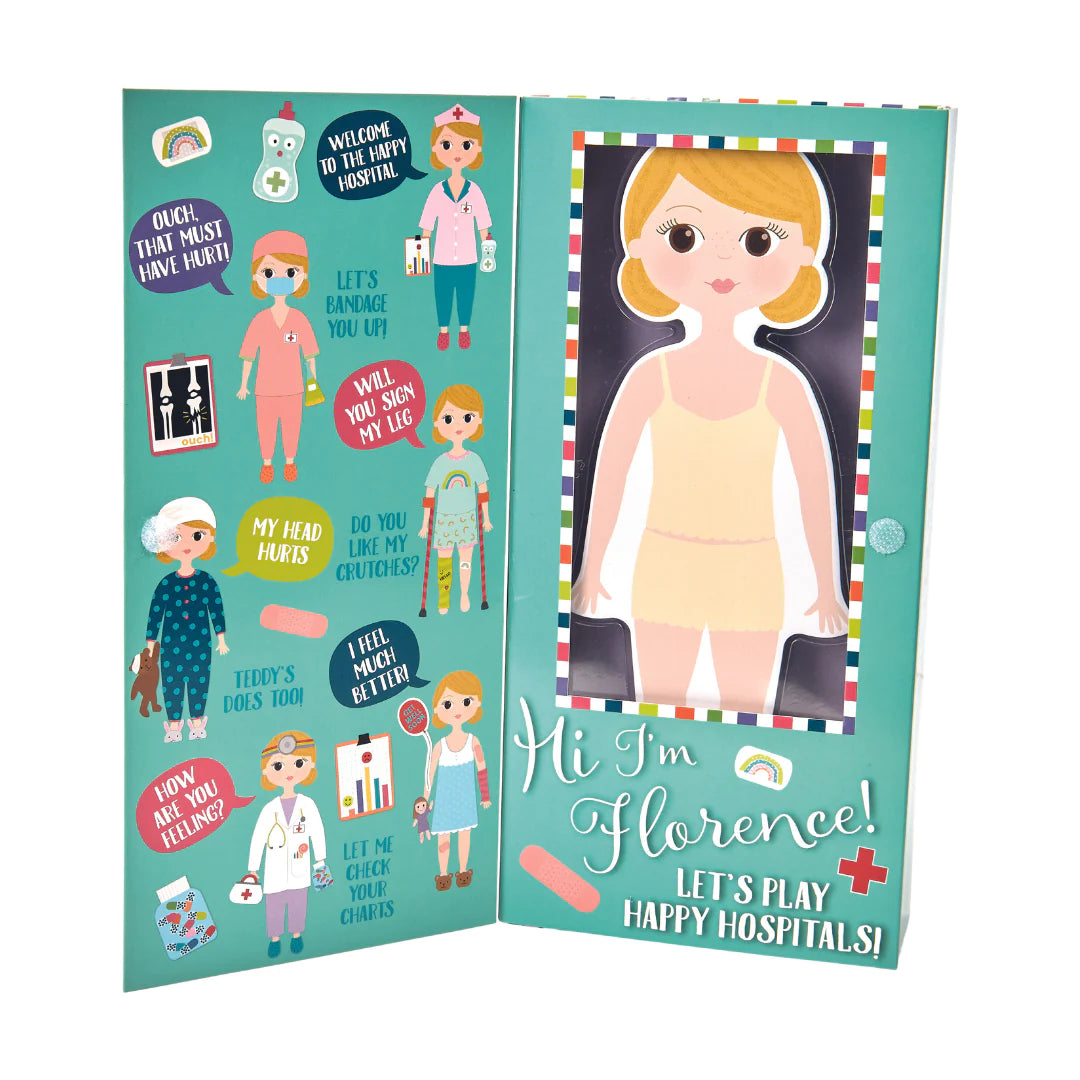 Floss &amp; Rock Wooden Magnetic Dress Up Doll – Florence
