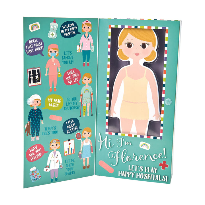 Floss &amp; Rock Wooden Magnetic Dress Up Doll – Florence