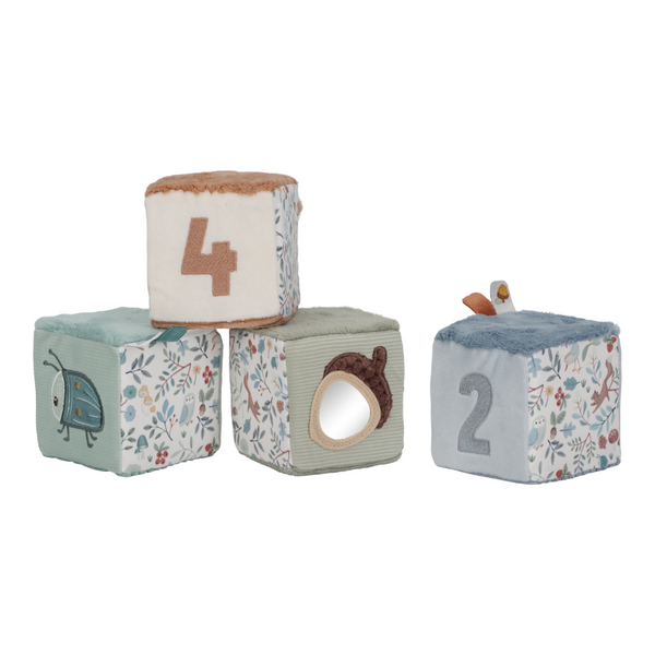 Little Dutch Soft Cubes – Forest Friends (Set of 4)