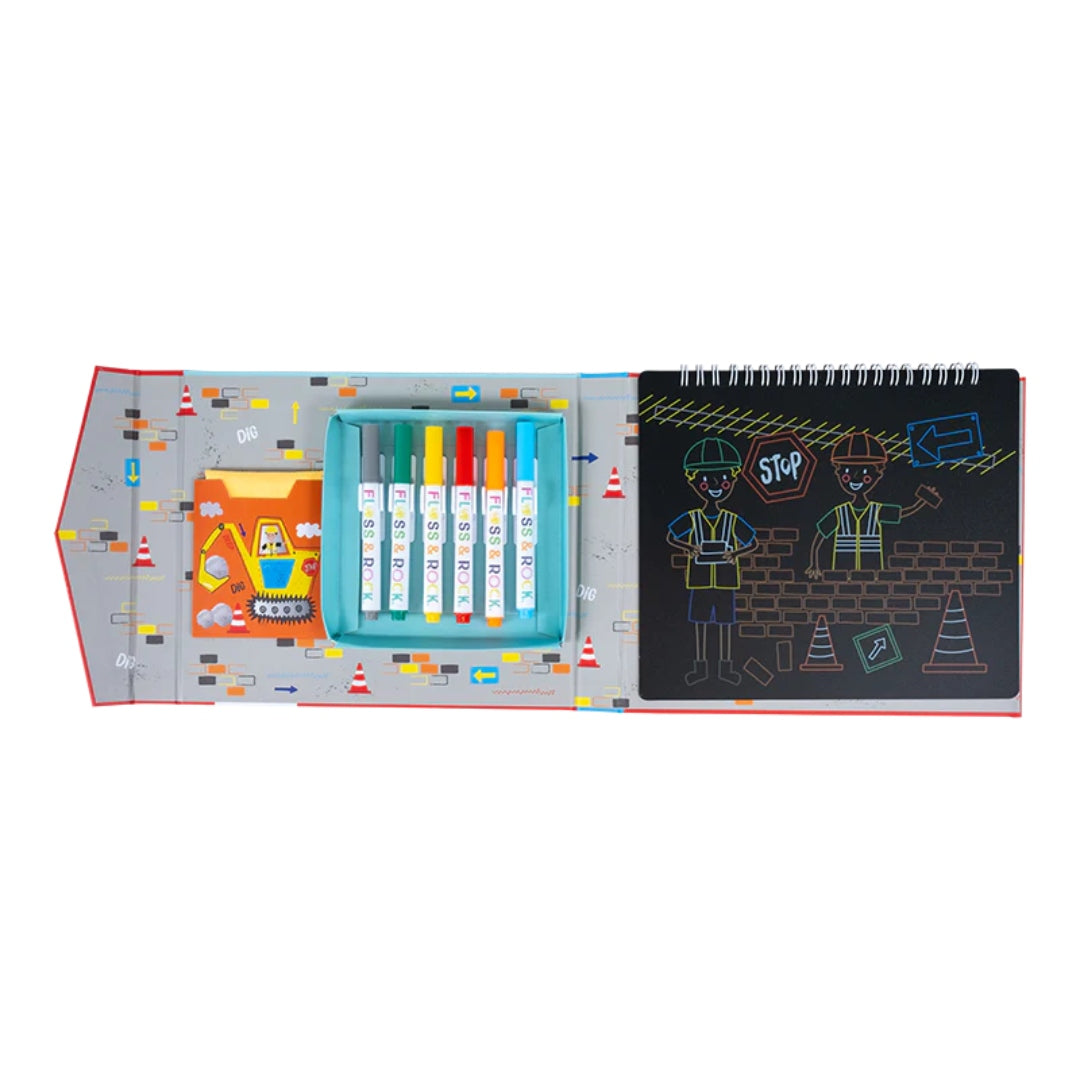 Floss & Rock Chalkboard Sketchbook – Construction