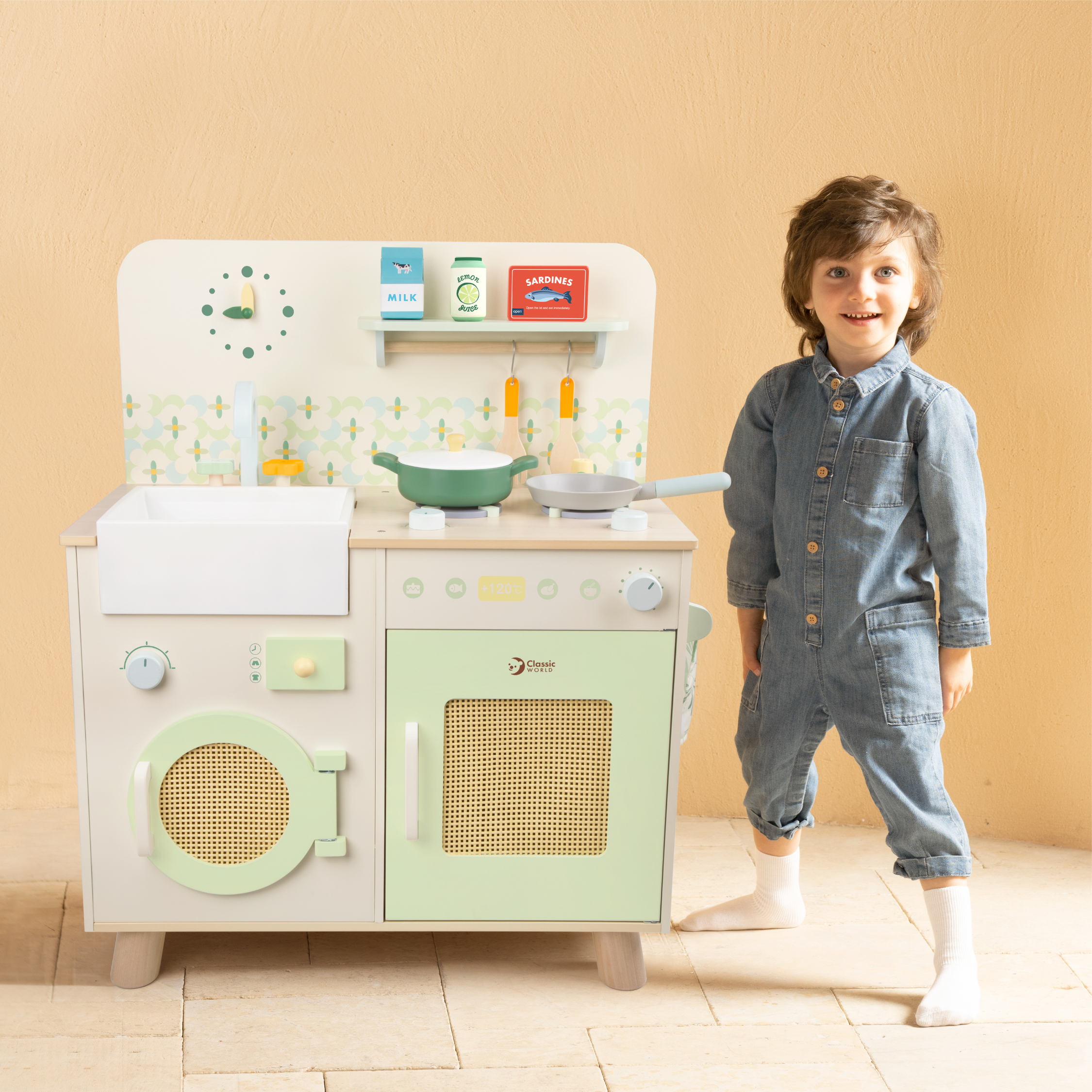 Classic World Wooden Natural Kitchen