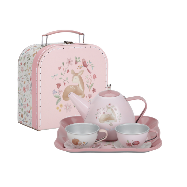 Little Dutch Tea Set in Suitcase – Fairy Garden (7 Piece)
