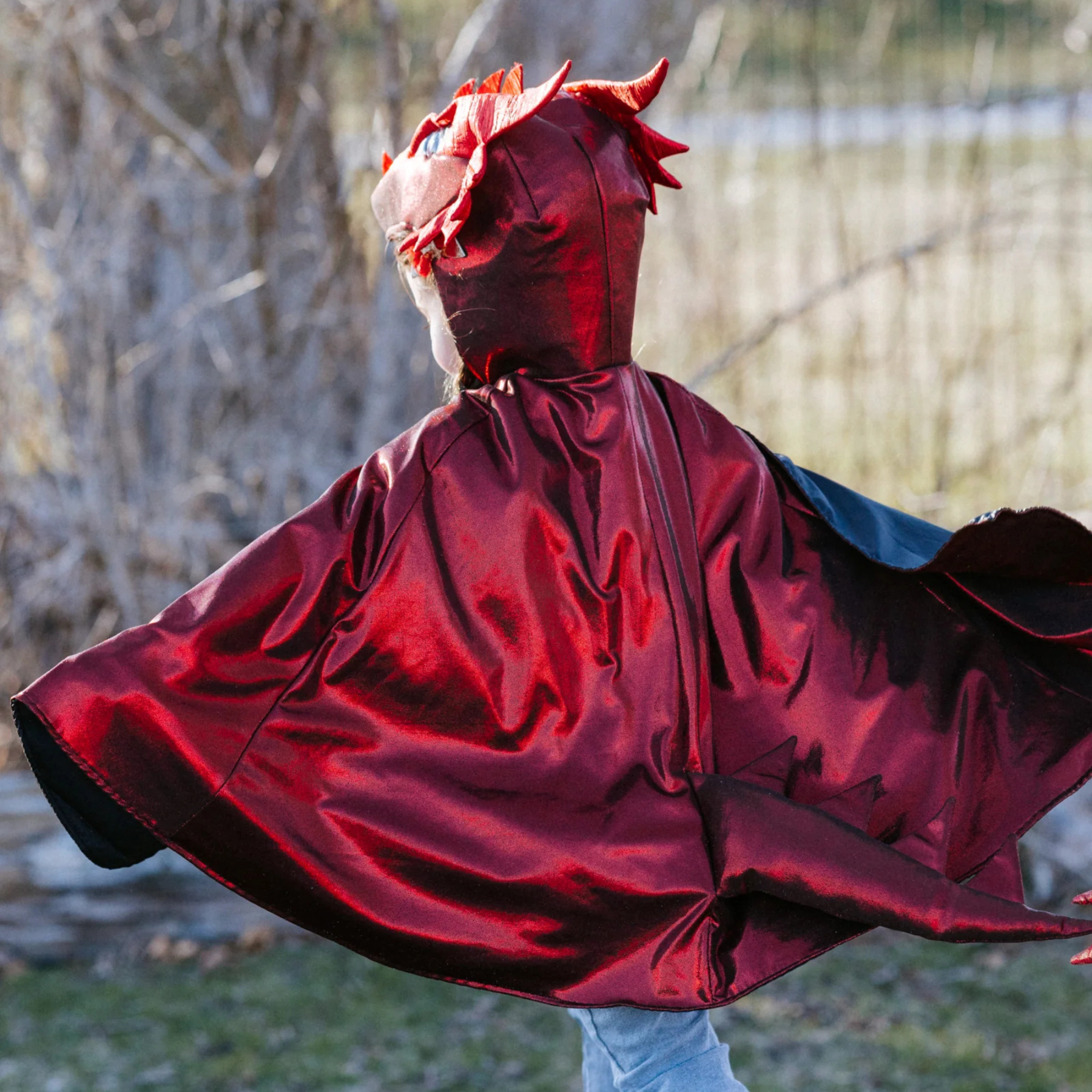 Great Pretenders Ruby Metallic Dragon Cape