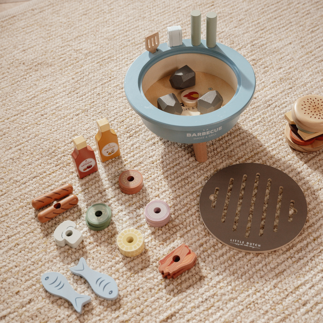 Little Dutch Wooden Barbecue Playset