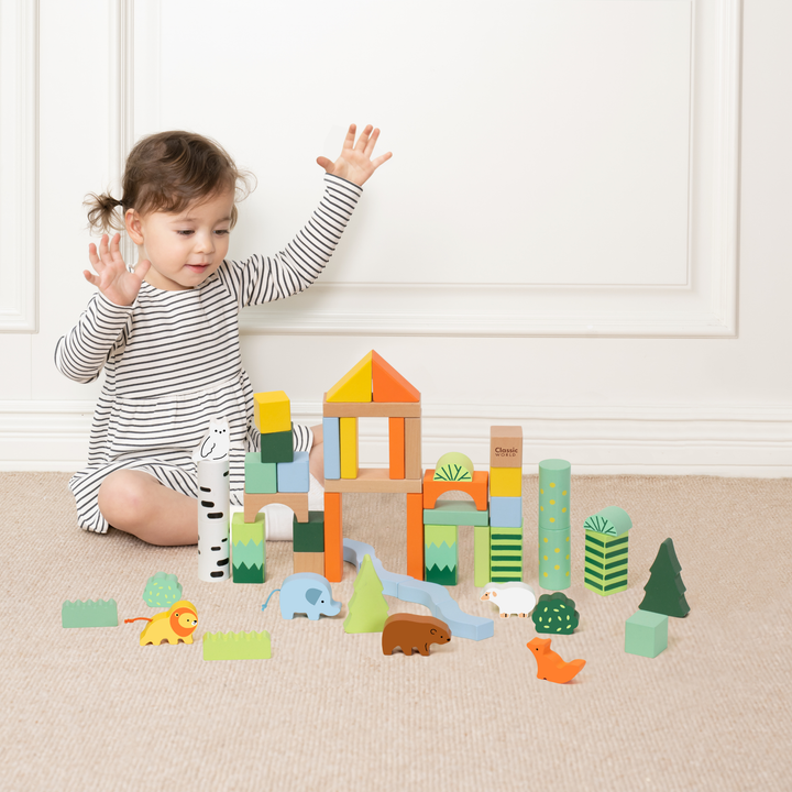 Classic World Forest Building Blocks (50 Piece)
