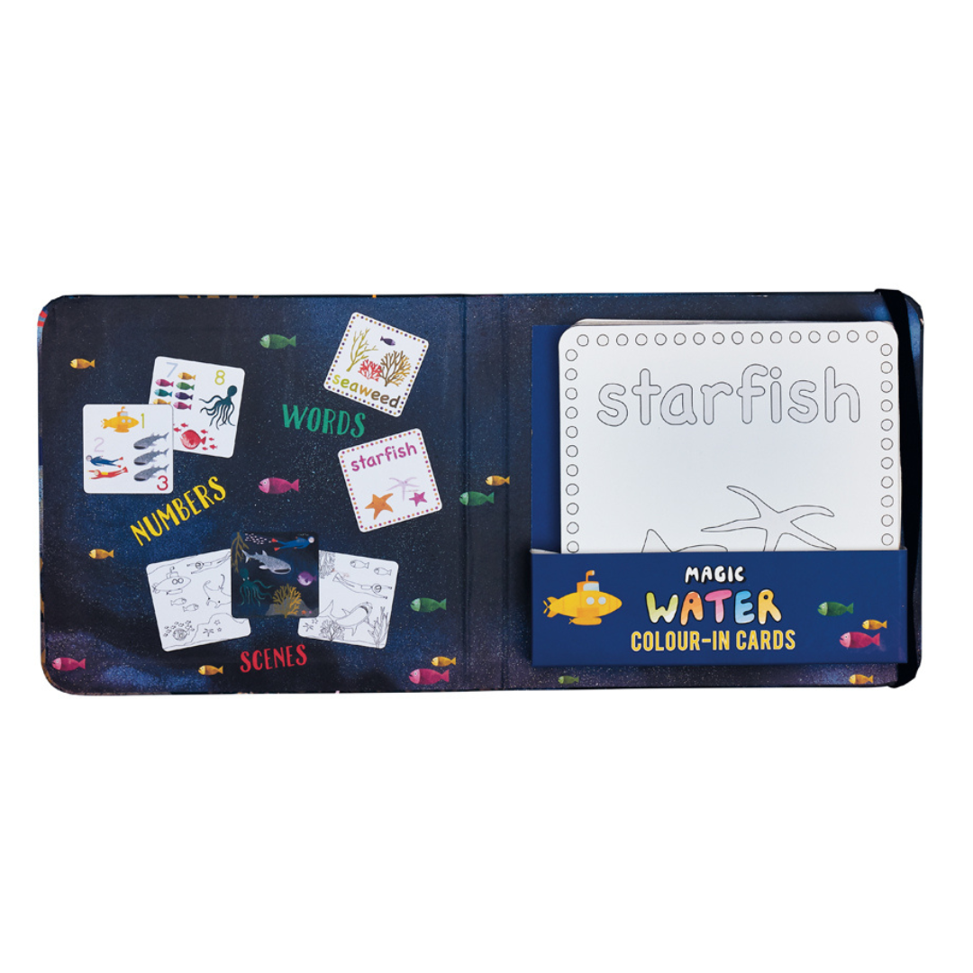 Floss &amp; Rock Magic Colour Changing Water Cards – Deep Sea