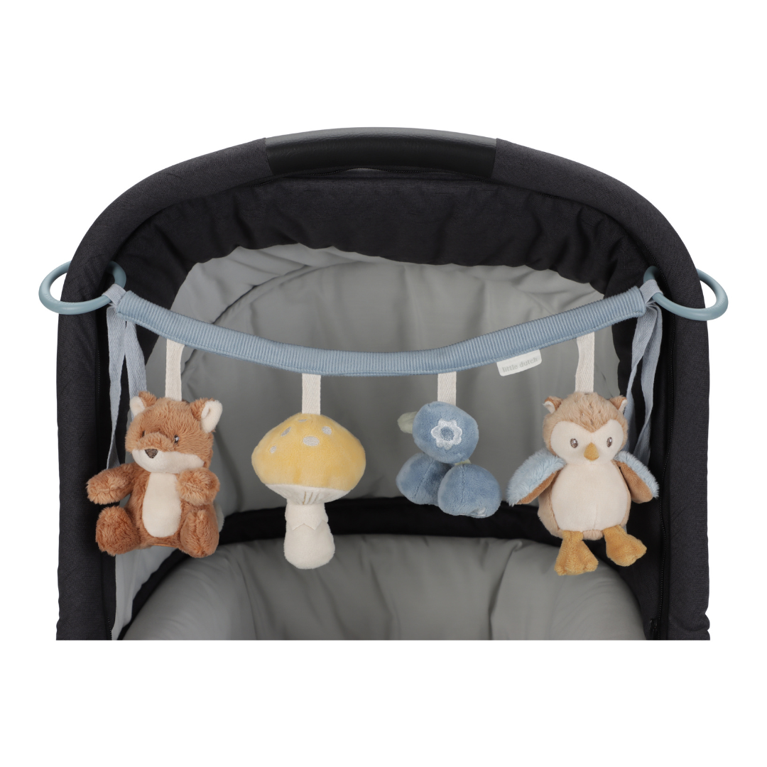 Little Dutch Soft Activity Pram Chain – Forest Friends