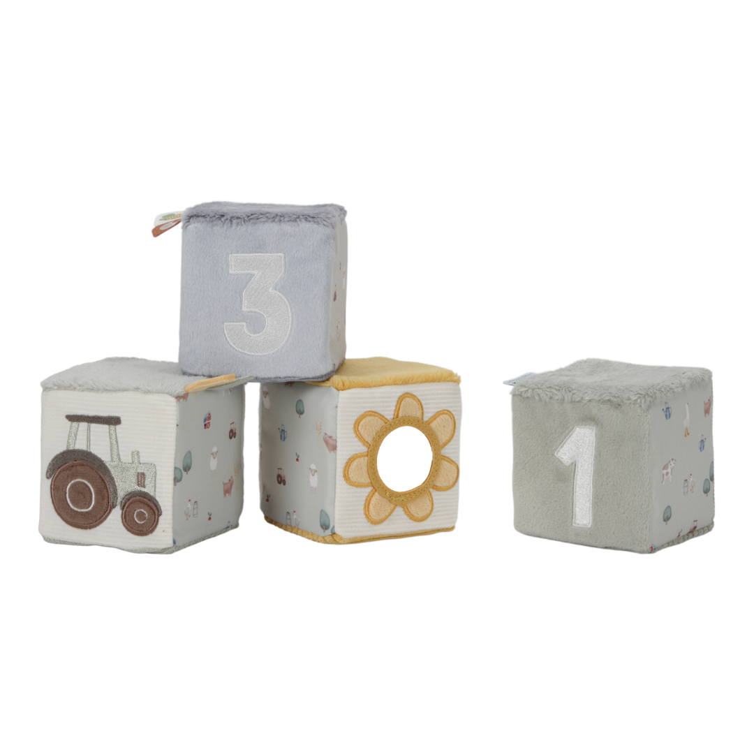 Little Dutch Soft Cubes – Little Farm (Set of 4)