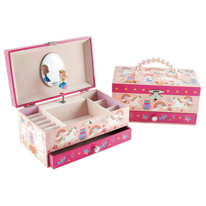 Floss &amp; Rock Musical Jewellery Box with Drawer – Rainbow Fairy