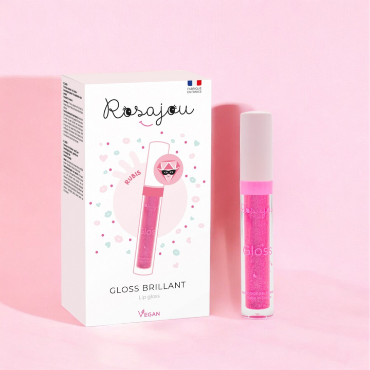 Rosajou Lip Gloss &amp; Peel Off Nail Polish Duo – Ruby