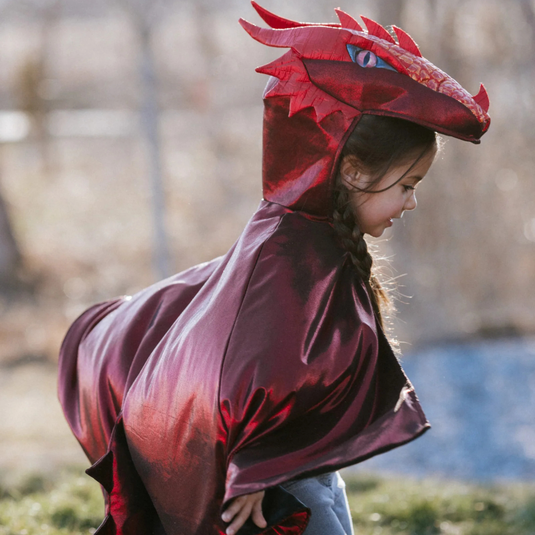 Great Pretenders Ruby Metallic Dragon Cape