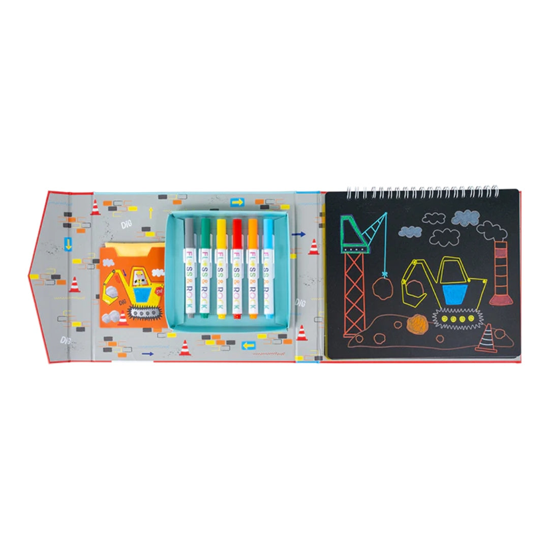 Floss &amp; Rock Chalkboard Sketchbook – Construction