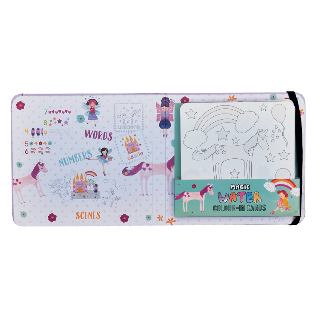 Floss &amp; Rock Magic Colour Changing Water Cards – Fairy Unicorn