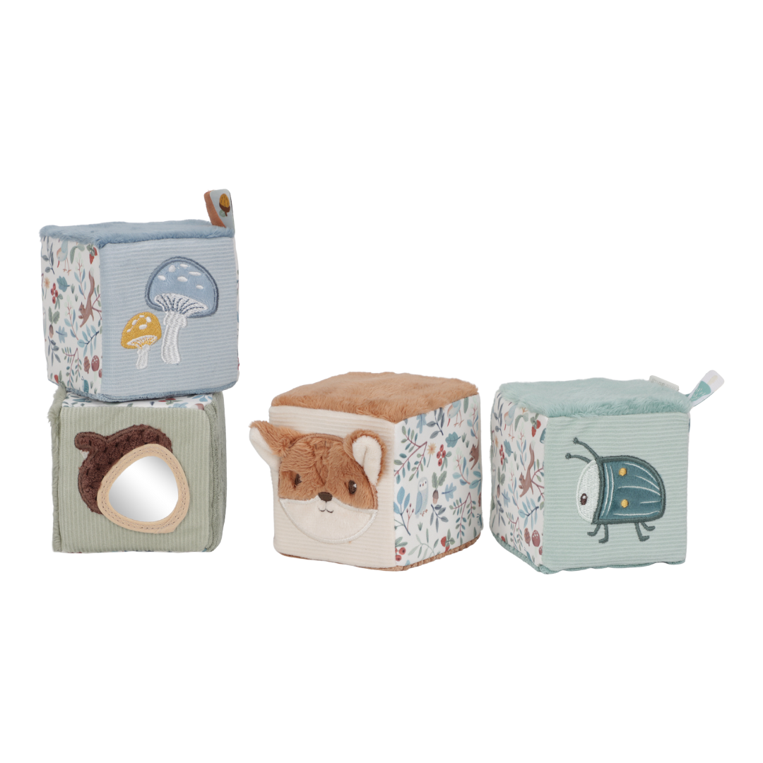 Little Dutch Soft Cubes – Forest Friends (Set of 4)