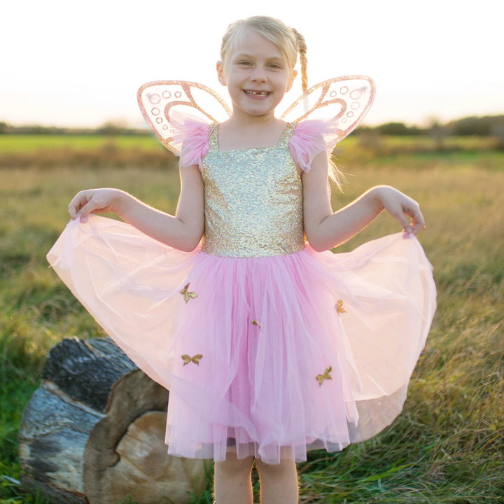 Great Pretenders Gold Butterfly Dress with Wings