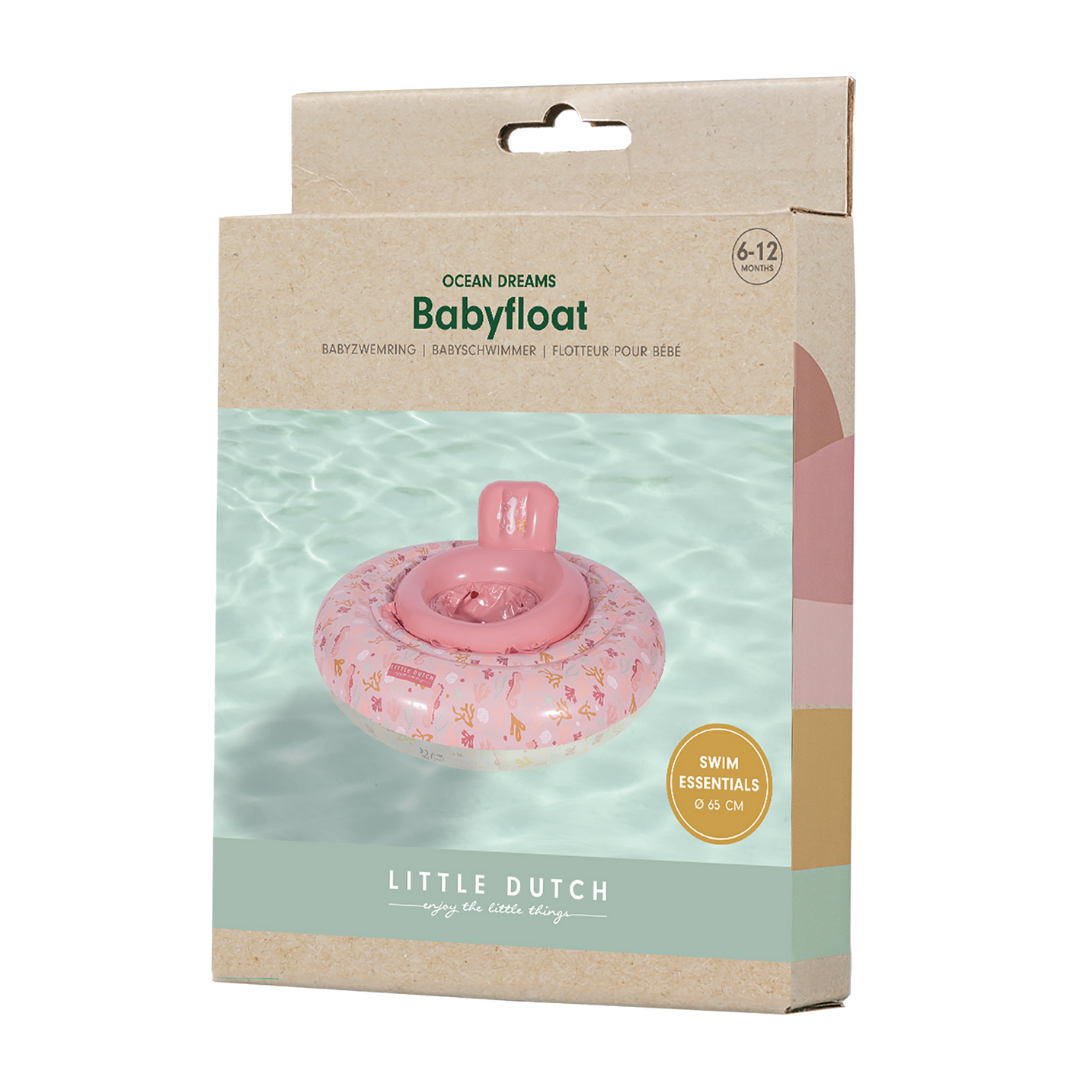 Little Dutch Inflatable Baby Float – Ocean Dreams Pink